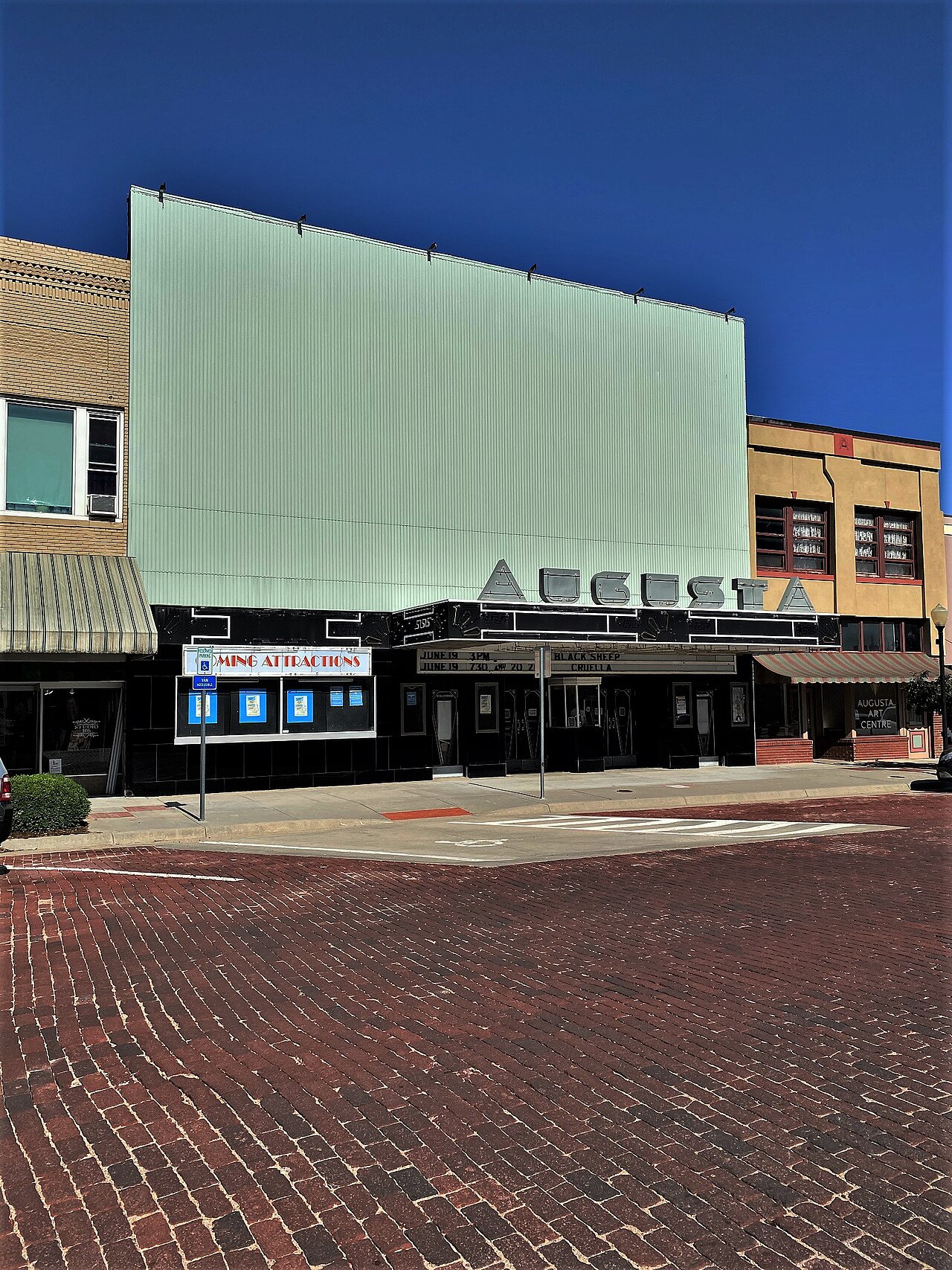 Historic commercial building in Augusta, Kansas.